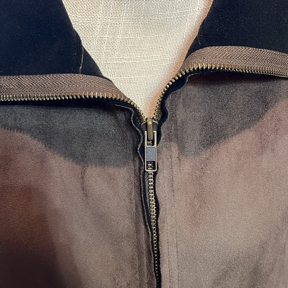 Chico’s size 1 equivalent to size 3 probably. Brown and black casual jacket - Picture 3 of 5